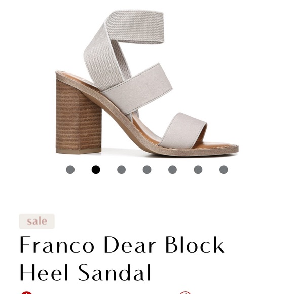 FRANCO SARTO DEAR BLOCK SANDAL in GREY/TAUPE - Picture 3 of 16